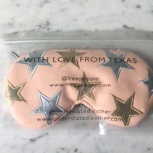 Free People Leather starry eyed travel mask